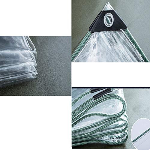 GGYMEI Lona De Protección，A Prueba De Lluvia Suave Transparente Y Resistente Al Desgaste De Materiales De PVC, Espesado Almacén Caseta De Jardín, 23 Tamaños (Color : Claro, Size : 1.8x1.5m)