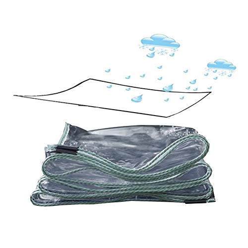 GGYMEI Lona De Protección，A Prueba De Lluvia Suave Transparente Y Resistente Al Desgaste De Materiales De PVC, Espesado Almacén Caseta De Jardín, 23 Tamaños (Color : Claro, Size : 1.8x1.5m)