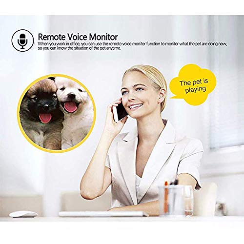 HAJZF Mini Rastreador De Mascotas GPS/gsm/GPRS, Localizador Global En Tiempo Real A Prueba De Agua En El Cuello, Monitoreo De Voz A Distancia para Perros Y Gatos,Black