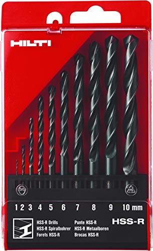 Hilti HSS - Juego de brocas de acero 1-10 mm