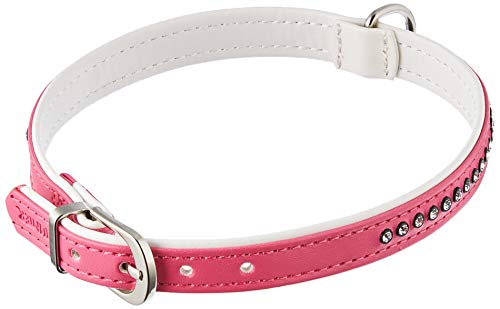 HUNTER - Collar para Perro, de Piel sintética, Brillantes