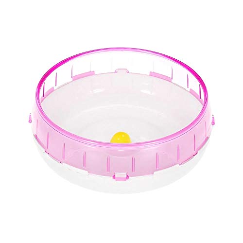 Juguetes interactivos duraderos para mascotas Hámster Ratones Jerbo Juguete for mascotas animal Rata rueda del ejercicio silencioso Spinner PP Run pequeño disco Juguete divertido para interior