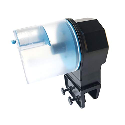LDDPP alimentador automático de peces, temporizador de tanque de acuario con 2 dispensadores de alimentos para acuario o tanque de peces, tortuga automática/pescado dorado para fin