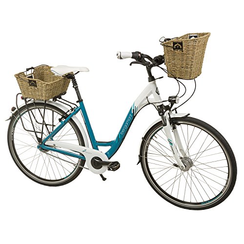 M-Wave - Cesta de Junco Marino Unisex Ocean F, Color marrón, 35 x 25 x 26/22 cm