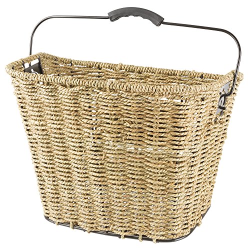 M-Wave - Cesta de Junco Marino Unisex Ocean F, Color marrón, 35 x 25 x 26/22 cm