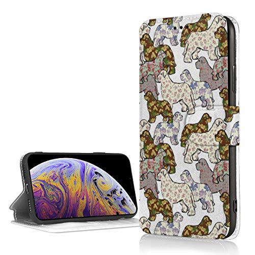 MKDIJIUWL - Funda de Piel con Ranuras para Tarjetas, diseño de Perro de Terranova