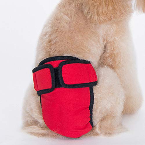 MYYXGS Pantalones FisiolóGicos para Perros Pantalones De Seguridad para Perros Velcro para Perros Ropa Interior Anti-Acoso Pantalones Menstruales