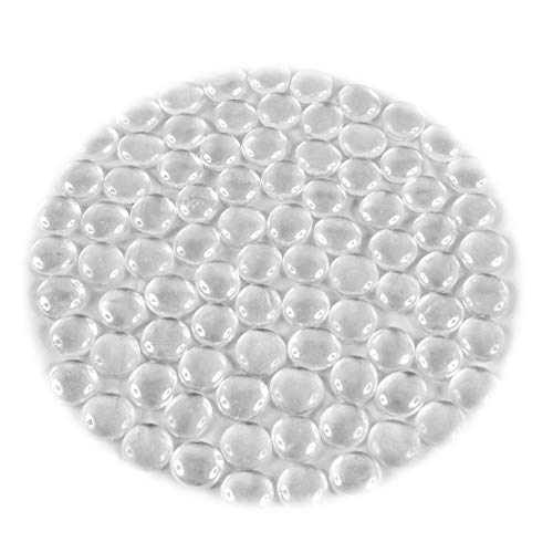 NEEZ Cristal Decorativo Cristal Redondeado Guijarros Piedras Cuentas Nuggets Azulejos Gemas para Decoración Floreros de Acuario Inicio (Color Claro-100pcs-500gm)