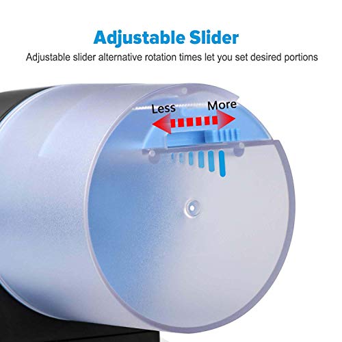 NNuodekeU - Alimentador automático de peces, para acuario o vacaciones, con 2 dispensadores de alimentos para peces