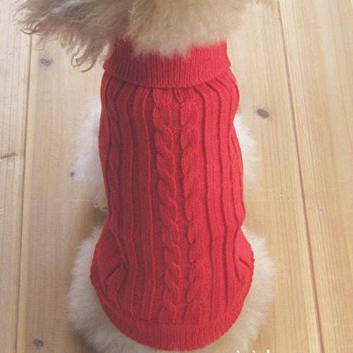 nobrand Ropa cálida para Animales de compañía, Color Liso, para Tejer, Productos para Animales de compañía, pequeño y Grande, para Tejer