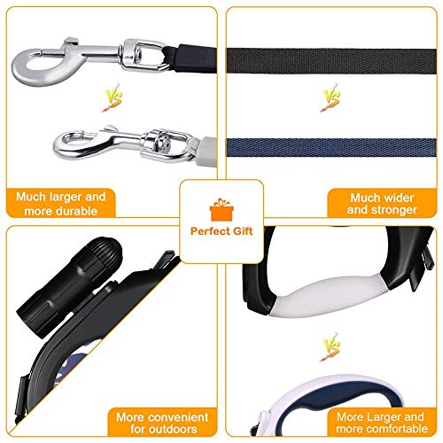 NR Correa De Perro Ligero Mediano Grande Correa para Perro Retráctil Cómodo Resistente para Productos De Mascotas De Camuflaje para Perros Correa para Perros, Camuflaje Gris, 5M