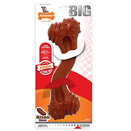 Nylabone - Hueso de Juguete Duradero para Razas Grandes