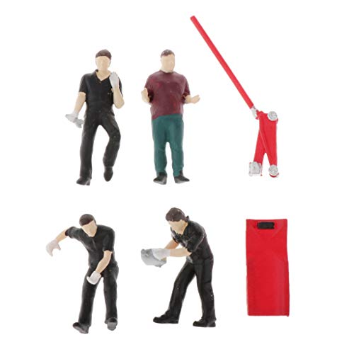 P Prettyia 1:64 Figura de Trabajador de Mantenimiento en Miniatura Realistas Obra de Arte Artesanía Decorativa para Casa Oficina - A