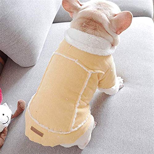 Perro Ropa De Invierno, Además De Terciopelo Pana Capa De La Chaqueta De Invierno Frío Animal Doméstico Del Perro Caliente Perros Mascotas Otoño Invierno Capa Caliente La Técnica Ropa De Abrigo Acolch