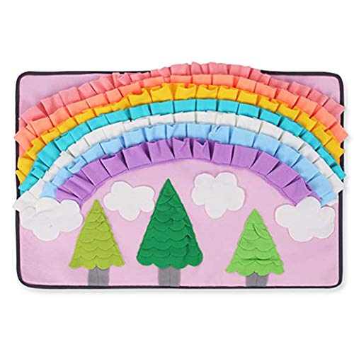 PETAMANIM Alfombra de Actividades para Mascotas,Snuffle Mat para Perros,tapete de Entrenamiento,para Mascotas Pequeños y Grandes (60 * 80cm)