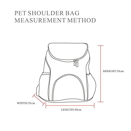 PETCUTE Mochila para Gatos Mochila Bolsa para Perros Pequeños Ventilado Transportadoras de Viaje para Mascotas