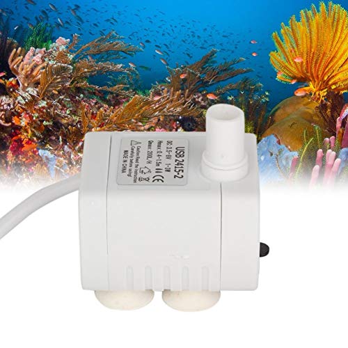 Petyoung Bomba de Repuesto para Fuente de Agua para Mascotas Bomba Sumergible Mini Bomba USB para Agua para Acuario dispensador de Agua para Mascotas