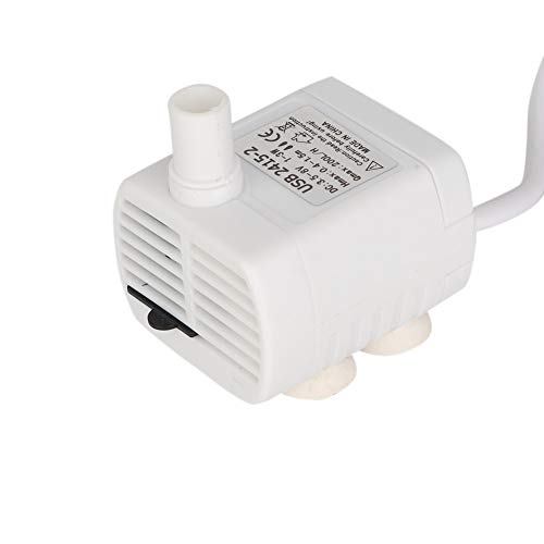 Petyoung Bomba de Repuesto para Fuente de Agua para Mascotas Bomba Sumergible Mini Bomba USB para Agua para Acuario dispensador de Agua para Mascotas