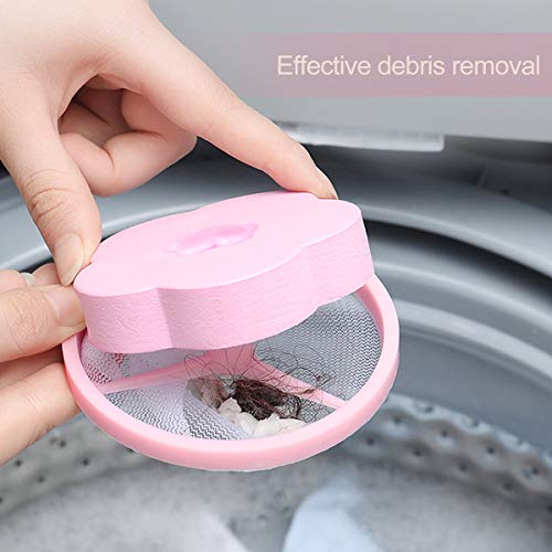 POPETPOP Pet Hair Remover Tipo Lum-Blossom Lavadora Malla Filtro de Pelo Bolso(Color al Azar)