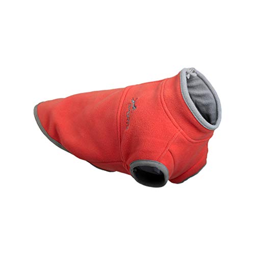 POPETPOP suéter para Perro-vellón Chaleco para Perros pequeños arnés Ropa otoño Invierno Clima frío Chaqueta de Jersey suéteres para Mascotas para Perros pequeños y medianos de tamaño Naranja XS