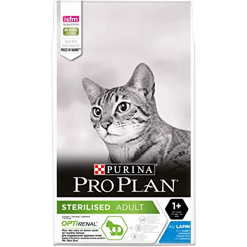 Pro Plan sterilised – Riche en Conejo – 10 kg – Pienso para Gatos Adulto