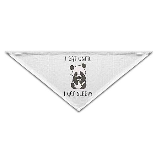 rwwrewre Mascota Perro Gato Pañuelo,Eco-Friendly I Eat Until I Get Sleepy Triangle Pet Scarf Dog Bandana Pet Collars,Soft Head Scarfs Accessories Pet Bib Pet Supplies