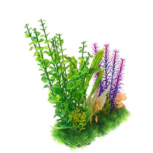 Saim Acuario Artificial Plástico Plantas Decoración Fish Tank Decoración Aqua Horizontal), varios colores