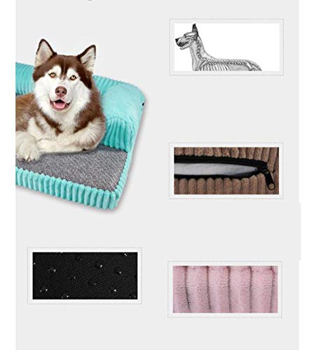 Segle Cama ortopédica de Espuma viscoelástica para Perro, sofá Cama para Perro, Forro Impermeable y Funda extraíble Lavable, cómoda y Transpirable