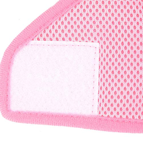 SELMAI Arnés y Correa para Perros Pequeños Que Entrenan Mascota Malla de Gato Chaleco Ajustable Arnés para Cachorros Fácil para Escapar A Prueba Comodidad Pana Verano Caminar al Aire Libre,Rosado,XS