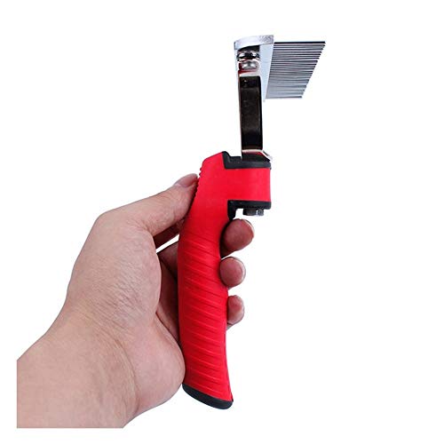 SSScok PetSupplies Deshedding Herramienta de Aseo for Mascotas Peine Pet Extra Grande de Rake Peine Cepillo de la preparación de Belleza Peine for Perros Grandes Golden Retriever Husky Pastor alemán