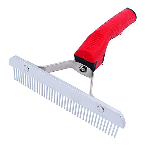 SSScok PetSupplies Deshedding Herramienta de Aseo for Mascotas Peine Pet Extra Grande de Rake Peine Cepillo de la preparación de Belleza Peine for Perros Grandes Golden Retriever Husky Pastor alemán