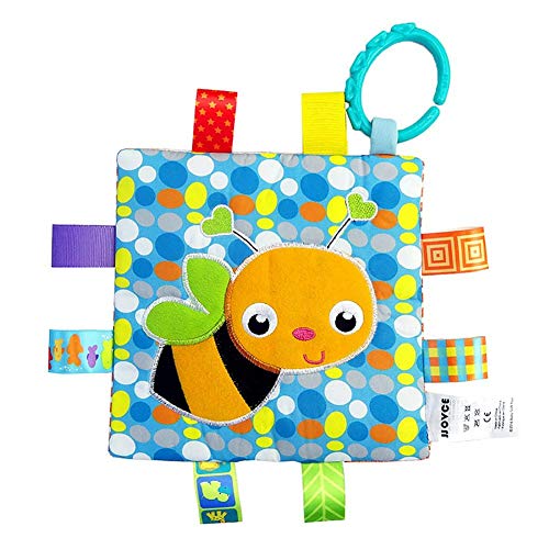Toalla de mano con sonido para niños, juguete sensorial para bebés, niños y niñas, juguetes educativos para niños, manta de dentición, toalla de tela calmante y segura para bebés