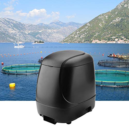 TOPINCN Alimentador automático de Peces Al Aire Libre Inteligentemente Capacidad Grande Dispensador de Peces Temporizador para Acuario de Estanque (sin batería)