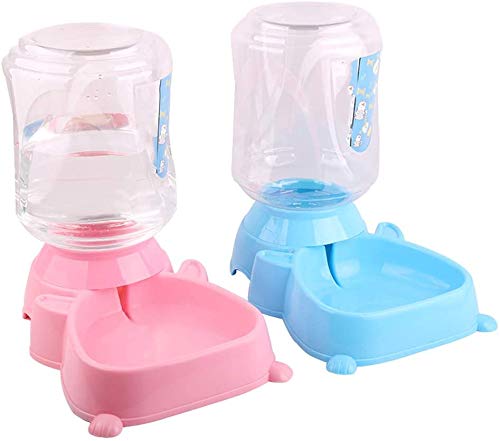 WBXNB Jaula para Mascotas Bebedero De Agua Automático Conejo Gato Botella para Animales Pequeños, Rosa