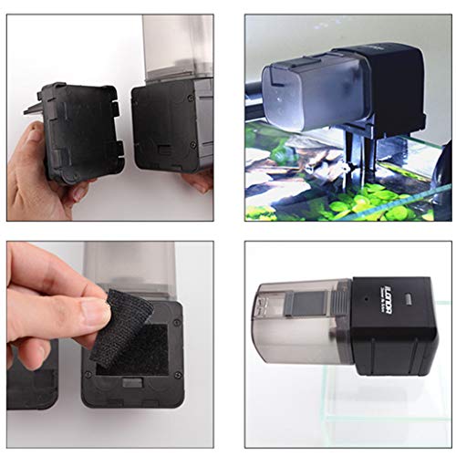 WE-WHLL Alimentador automático inalámbrico para Peces Acuario Tanque Temporizador Dispensadores Inteligentes de Alimentos para Peces