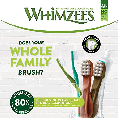 WHIMZEES Estrella, cepillos de Dientes, tamaño Mediano, 75 Piezas
