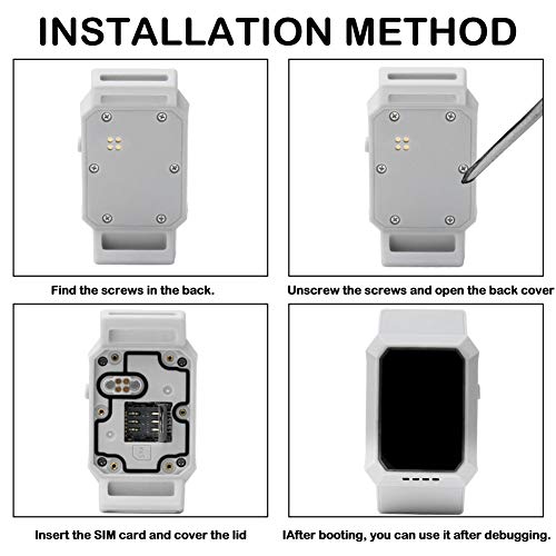 XDYFF Rastreador Tractive GPS para Perros y Gatos Track Tor Localizador con Ondas de Radio Anti-Pérdida Gato, Perro,White