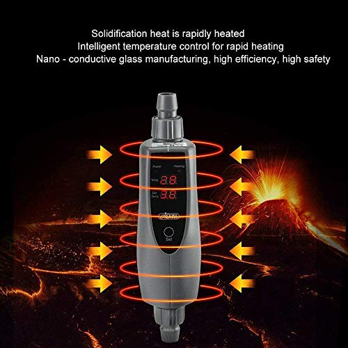 YAYY 1 Pieza ISTA 500W Acuario Calentador Externo Tanque de Peces Calentador Pantalla de Cristal líquido Suministros para acuarios-150W(Upgrade)
