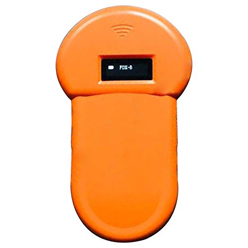 Zchui Lector para Mascotas,134.2Khz Pet RFID Reader con Pantalla LCD Portátil Mascota Escáner Adecuado Etiquetas de posicionamiento GPS para manejo de Aves y Ganado e identificación de Mascotas