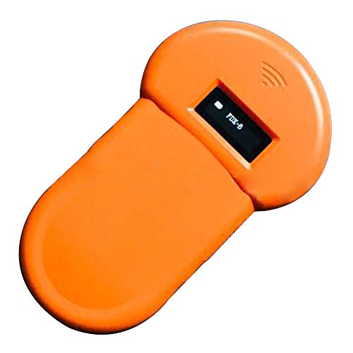 Zchui Lector para Mascotas,134.2Khz Pet RFID Reader con Pantalla LCD Portátil Mascota Escáner Adecuado Etiquetas de posicionamiento GPS para manejo de Aves y Ganado e identificación de Mascotas