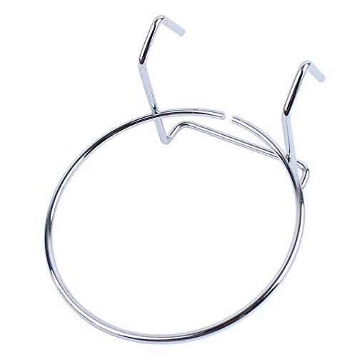 Zgywmz Comedero for Perro Colgando Platos Perro de Perrito de Acero Inoxidable Tipo Jaula del Animal doméstico del alimentador (Color : Silver, Size : M)