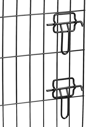 AmazonBasics - Jaula plegable de metal para mascota (una puerta, 61 cm largo)
