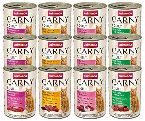 Animonda Carny Adult, Comida para Gatos, 12 x 400g