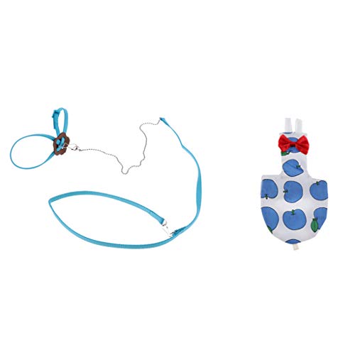 F Fityle Durable Bird Cockatiels Nappy Parrot Bird Harness Leash Ideal para Bird Parrot Outdoors