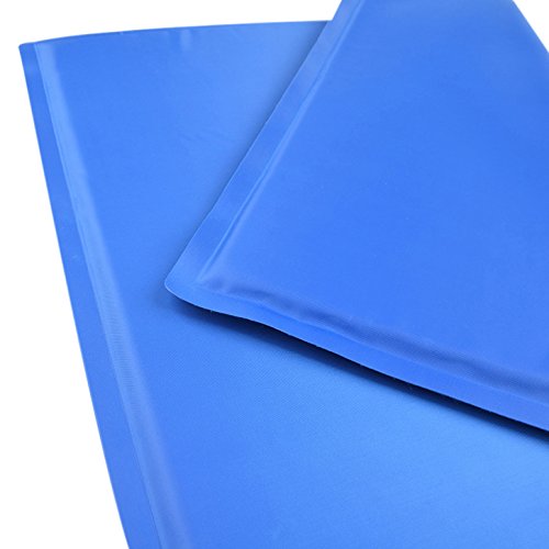 Finerolls Almohadilla Cama de perro y gato mascota Cojín gel fría para verano refrescante enfriamiento Esterilla refrigerante Manta de dormir 40 x 50 cm