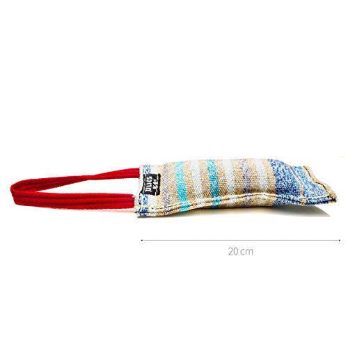 Julius-K9 18421 Tug Cotton/NY Size: 8x2/ 20 x 5 cm Outside Sewn - 1 Handle, Un tamaño