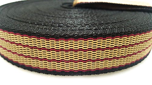 Maximum Pet Products Correa de Entrenamiento para Perros de 50 pies, Color Rojo, Beige y Negro