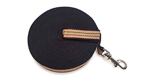 Maximum Pet Products Correa de Entrenamiento para Perros de 50 pies, Color Rojo, Beige y Negro