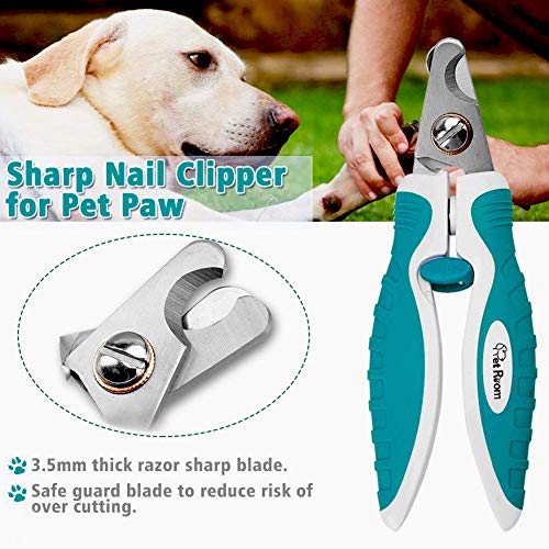 Pet Recortadores de uñas para Perros Recortadores Guardia de Seguridad para Perros pequeños medianos Recortadores de Garras Cortadores Uñas Gruesas Limas de uñas Gratis Cepillos de Dientes