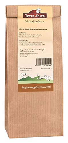 Ramo Digital straußen Galletas para perros 3 x 100 g (3 Pack) Terra de pura aperitivos saludable recompensa